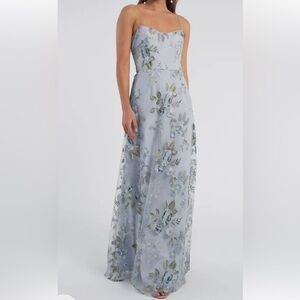 Jenny Yoo Enchanted Floral Whisper Blue Bridesmaids Dress